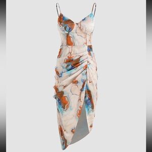 NWT Elegant Multicolor Tie-Dye Dress 💜